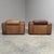 Vintage Brown Leather Lounge Chairs, 1970s, Set of 2 For Sale - Image 10 of 18