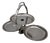 Mercurio Cake Stand in 18/10 Stainless Steel from Alessi Alfra, 1960s For Sale