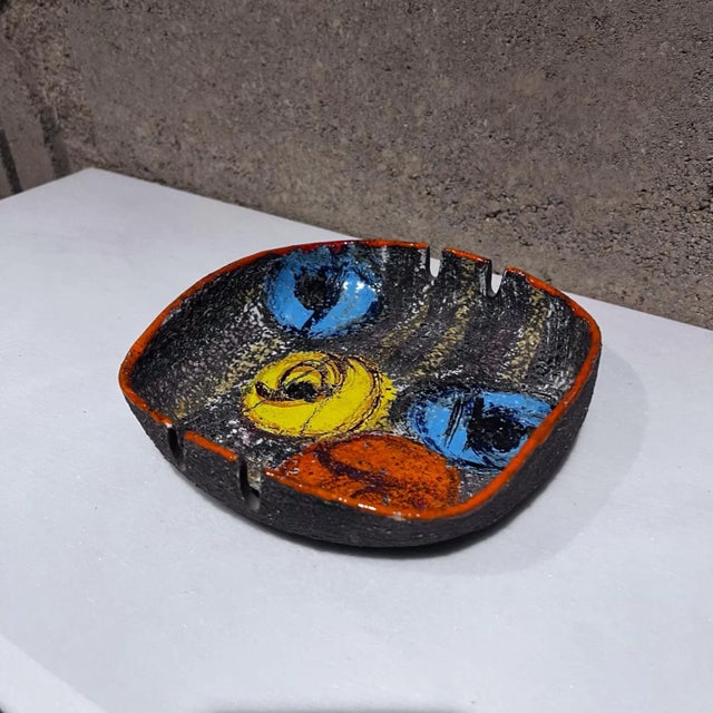 Mid-Century Modern 1960s Alvino Bagni for Raymor Modernist Colorful Ashtray Italy For Sale - Image 3 of 7