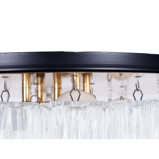 1960s Ceiling Light with Tronchi Murano Glass & Brass by J. T. Kalmar for Kalmar, 1960s For Sale - Image 5 of 12