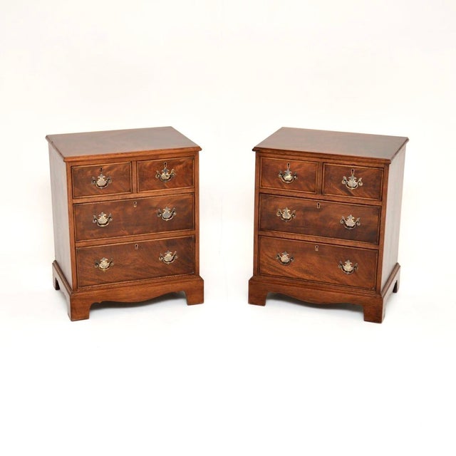Antique Georgian Bedside Chests, 1900s, Set of 2 For Sale - Image 10 of 10