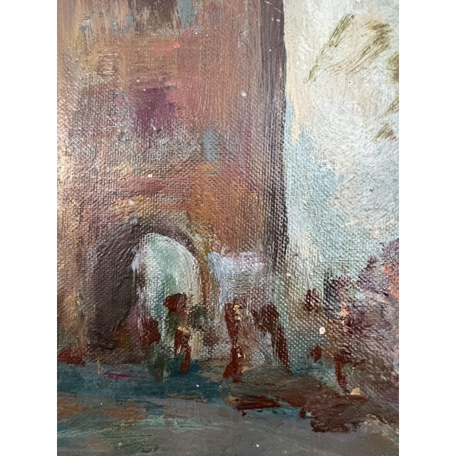 Kazimier Rubolowski, Place du Molard et son Marché aux Fleurs, Oil on Panel, Framed For Sale - Image 7 of 16