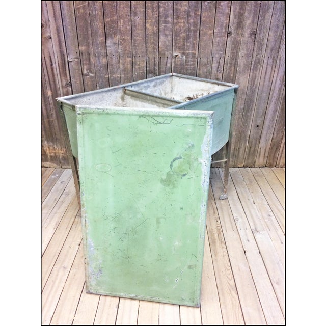 Vintage Speed Queen Green Country Galvanized Double Basin ...