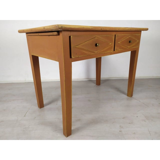 Lozenge Farmhouse Table For Sale - Image 4 of 18