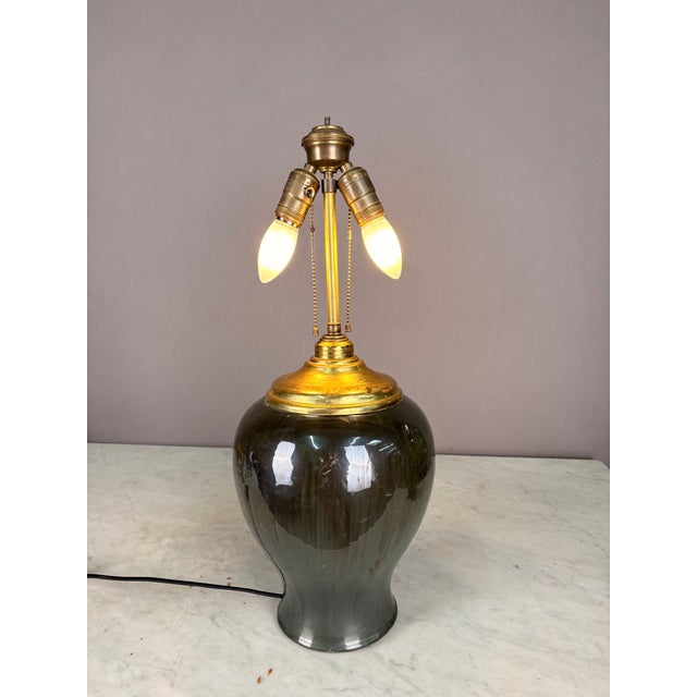 1920s 1920s Fulper Pottery Base Table Lamp For Sale - Image 5 of 7