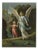 Holy Guardian Angel Protecting a Child, 1900, Chromolithograph For Sale