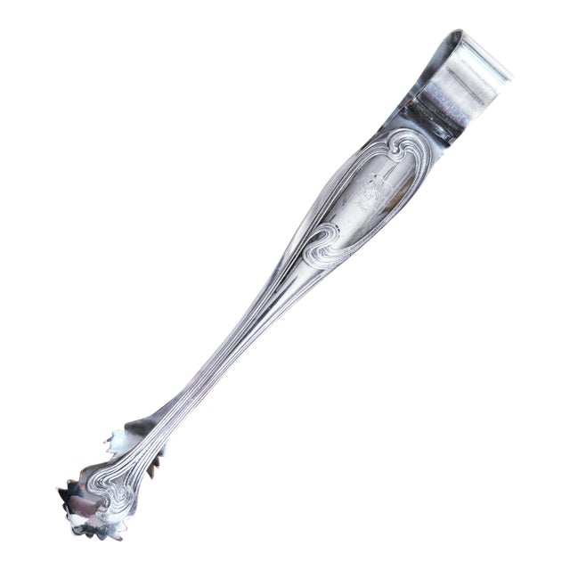 Vintage Silver Plated Ice Tongs From Venice Simplon Orient Express Railway For Sale