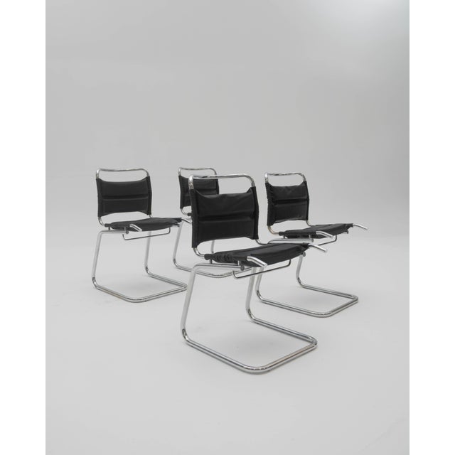 Vintage Tubular Chairs, 1970s, Set of 4, in Very Good conditions. Designed 1960 to 1969