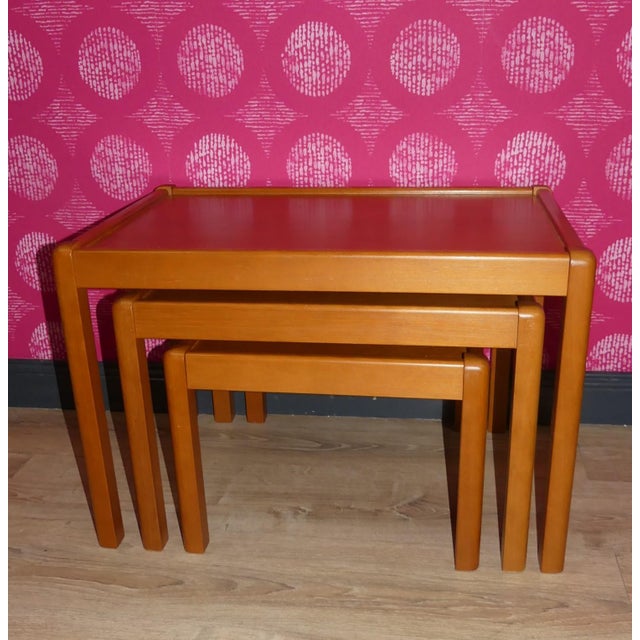 Vintage Nesting Tables, Set of 3 For Sale - Image 11 of 15