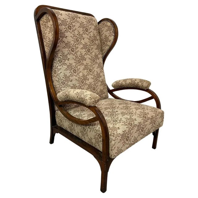 Art Nouveau Wingchair from Thonet, 1890s For Sale - Image 11 of 11