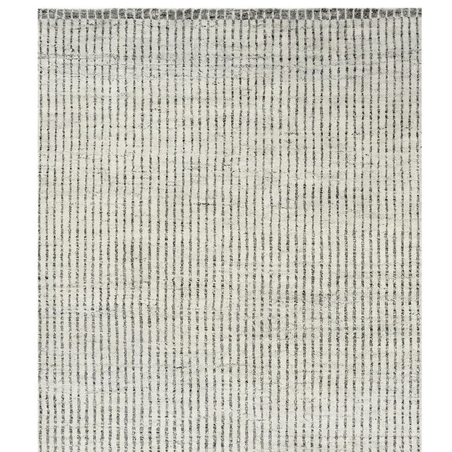 Organic Day Modern Undyed Wool Ivory Brown-Gray Hand Woven Rug 12ft 3in X 14ft 10in For Sale In New York - Image 6 of 7