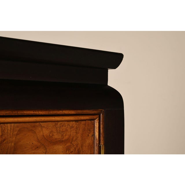 Century Chin Hua Furniture Asian Style Burl Wood Cabinet Armoire For Sale - Image 15 of 18