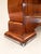 Art Deco Extendable Table Walnut Burl Veneer and Chrome-Plated Metal, 1930s For Sale - Image 3 of 8