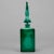 1930s Art Deco Era Czech Malachite Glass Perfume with Nude Stopper For Sale - Image 5 of 6