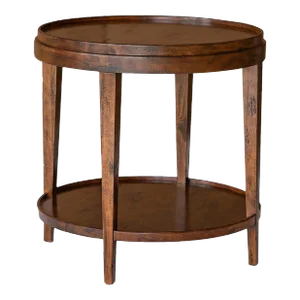 Classic Round End Table - Country Finish