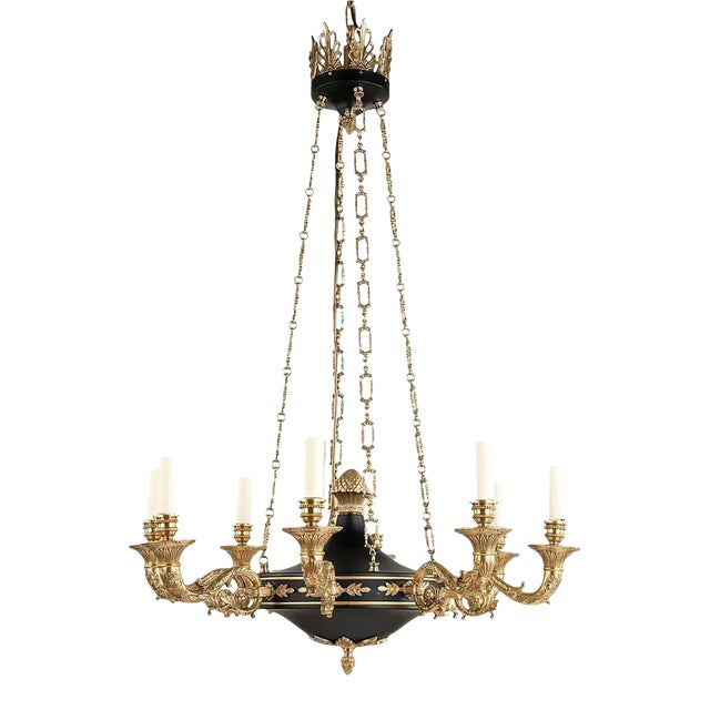 Empire Style Chandelier For Sale