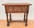 Brown Pair of Spanish Wood Bedside Tables With Paneled Drawers, Mid-20th Century For Sale - Image 8 of 10