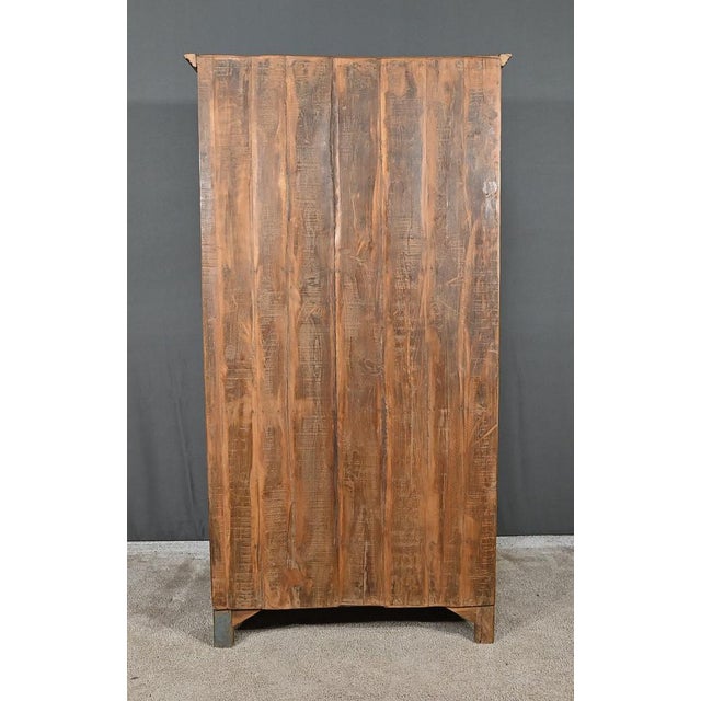 Glazed Cabinet in Teak, India, Early 20th Century For Sale - Image 16 of 17