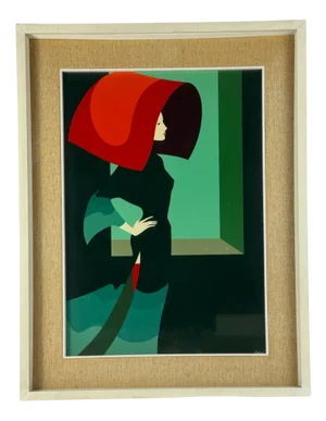 Amleto Dalla Costa, Composition, 1980s, Original Serigraph, Framed