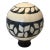 Black and White Bone Inlay Ball on Stand For Sale