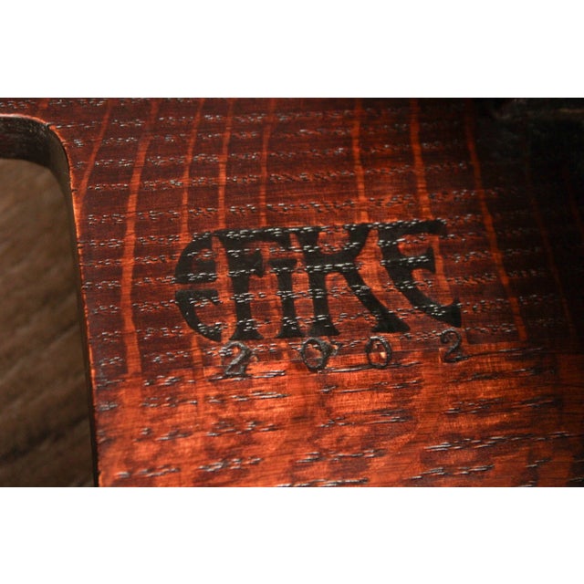 Early 21st Century Mission Style Custom Oak Bench After Limbert For Sale - Image 11 of 12