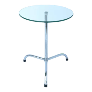 Glass and Chrome Side Drinks Table, Circa 1970s