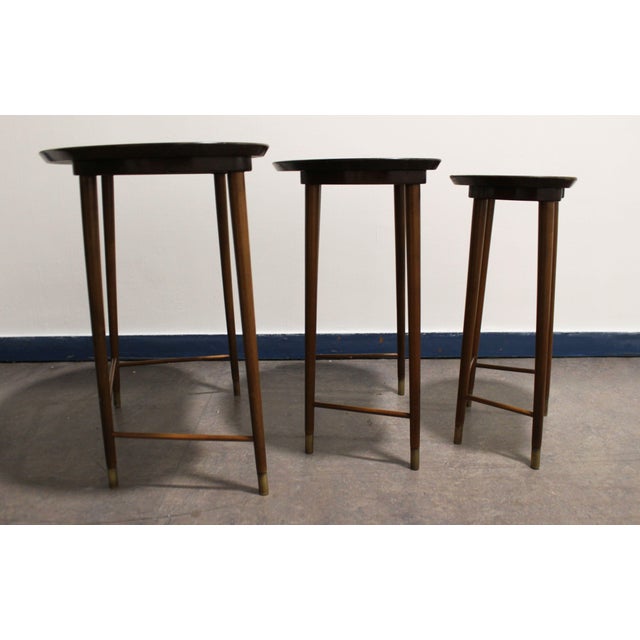 Danish Nesting Tables by Edmund Jørgensen, Set of 3 For Sale - Image 6 of 10