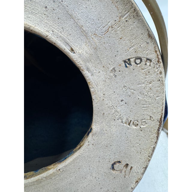 Stoneware Lamp Base from Saint Amand en Puisaye, Normandy, 1970s For Sale - Image 6 of 7