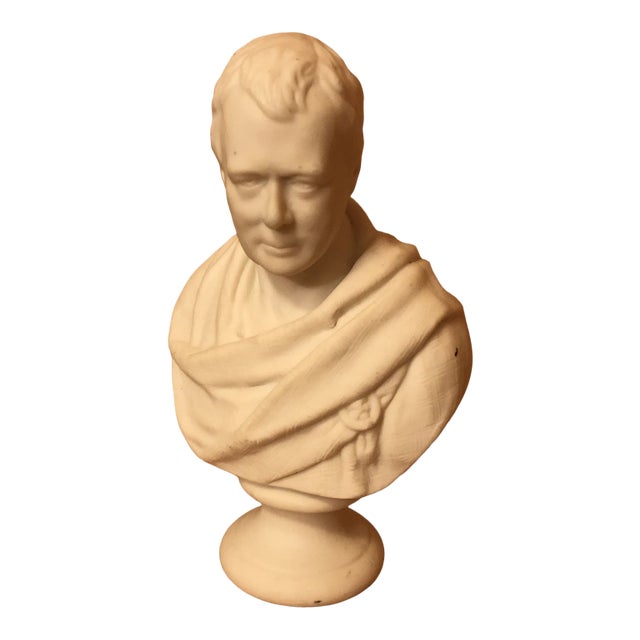 Mid 19th Century Parian Bust Sir Walter Scott For Sale