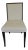 Modern Sergio Cream Linen Blend Chair For Sale