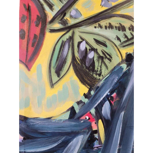 Abstract “Nightingale” Contemporary Original Abstract Acrylic Painting on Canvas For Sale - Image 3 of 4