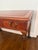 Vintage Regency-Style Figured Yew & Tooled Leather Writing Desk For Sale - Image 4 of 10