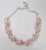 Pink Vintage 1950s Rhodium Plated Pink Tutti Frutti Leaf Necklace For Sale - Image 8 of 8