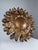 1950s Large Mid-Century Gilt Metal Sunburst Ceiling Lamp with Floral Motif, 1950s For Sale - Image 5 of 14