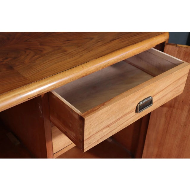 English Art Deco Walnut Sideboard, 1930s For Sale - Image 8 of 14