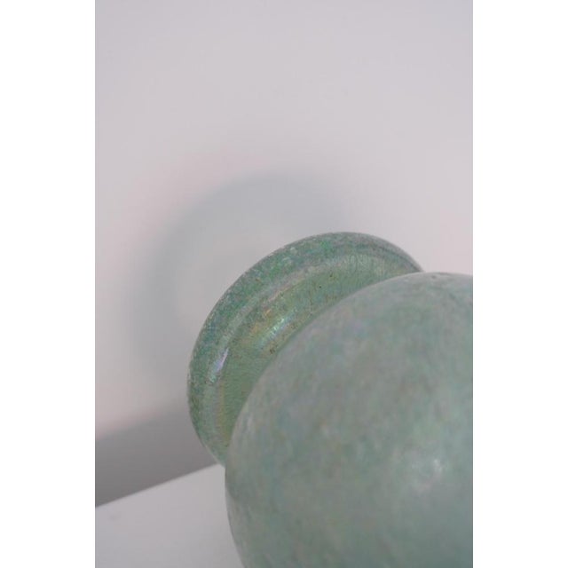 Iridescent Pulegoso Glass Chalice Vase, Murano, 1930s For Sale - Image 11 of 15