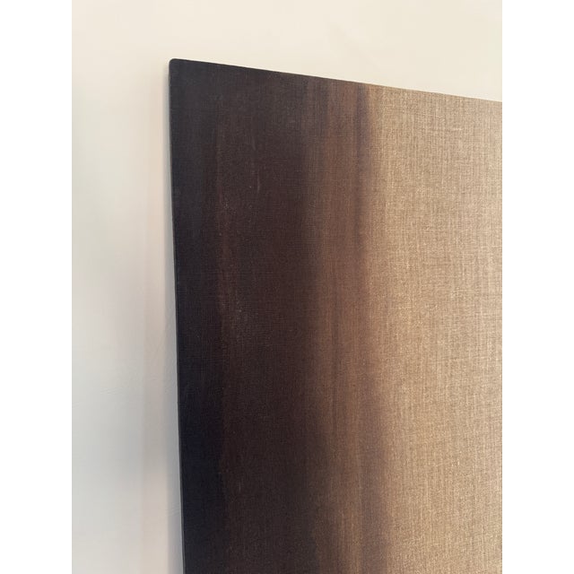 Minimal Abstract Painting Oil on Japanese Linen (A) For Sale In Los Angeles - Image 6 of 9