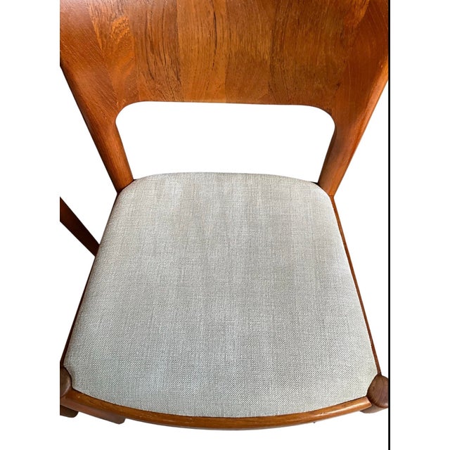 Danish Modern Dining Chairs in Teak by Niels Koefoed for Koefoeds Hornslet Møbelfabrik A/S, Denmark, 1970s, Set of 4 For Sale - Image 9 of 18