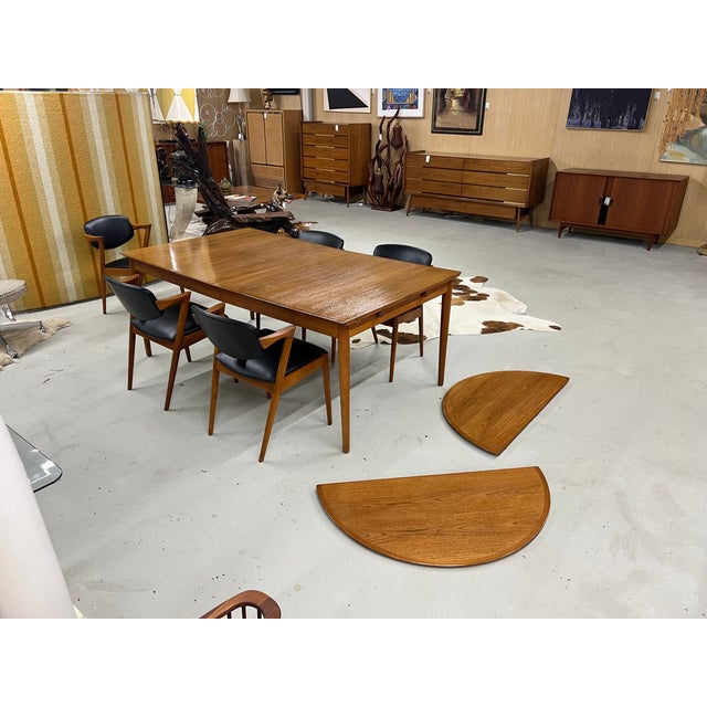 Arne Vodder for Sibast Model 227 Long Danish Teak Expanding Dining Table For Sale - Image 6 of 18