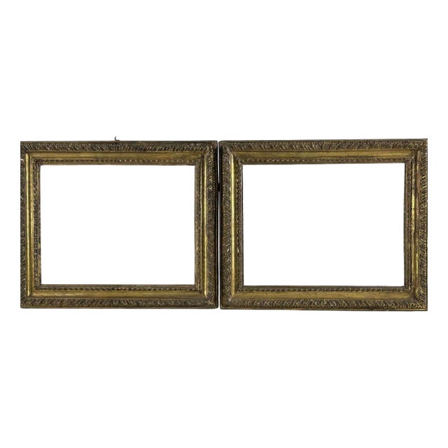 Antique Roman Gilded Frames, 1700, Set of 2 For Sale