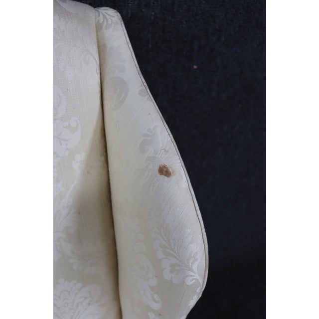 Baker Statley Homes Collection cream wingback in Irish mahogany