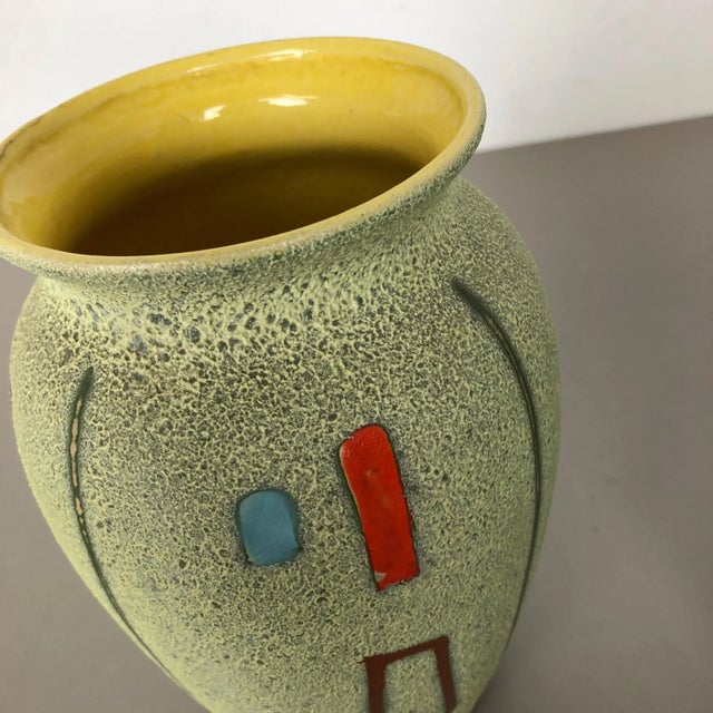 Ceramic Vintage Pottery Vases by Scheurich, Germany, 1960s, Set of 2 For Sale - Image 7 of 18