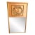 Vintage French Louis XVI Style Giltwood Trumeau Mirror With Heraldic Crest For Sale