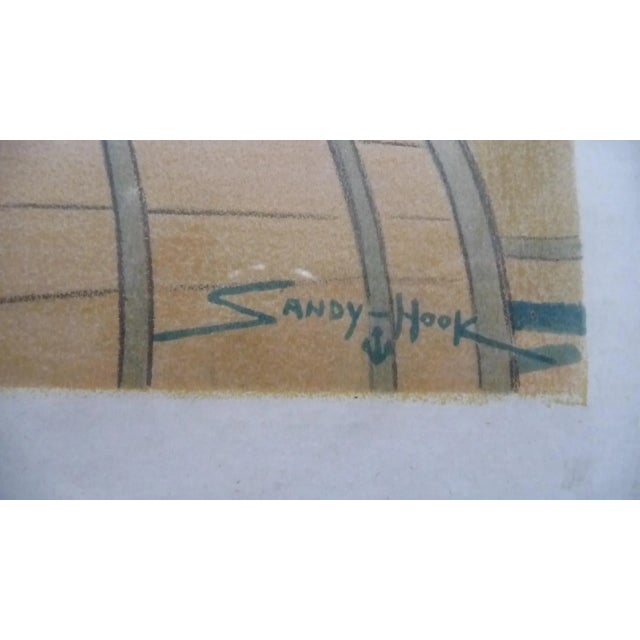 1930s St. Navale of The West Transport Wines Poster by Sandy Hook, 1930s For Sale - Image 5 of 14