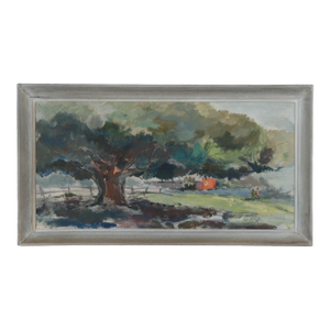 Vee J. Hill Signed Oil on Board ‘Big Tree’