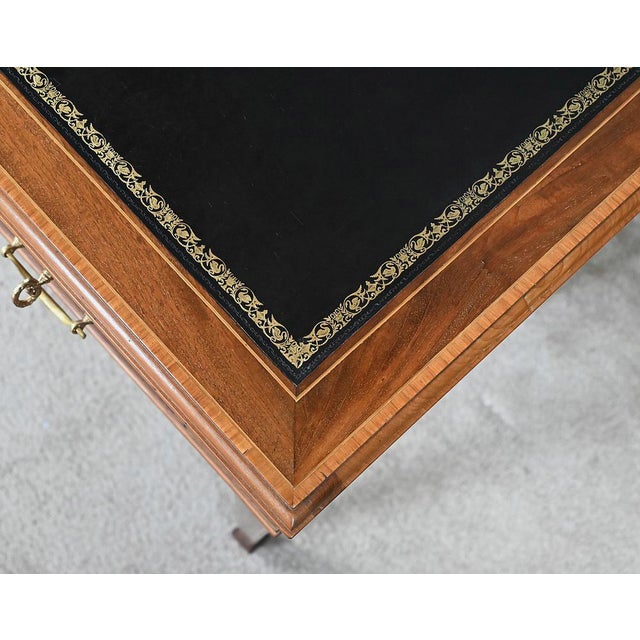 Wood Small English Mahogany Desk, 20th Century For Sale - Image 7 of 16