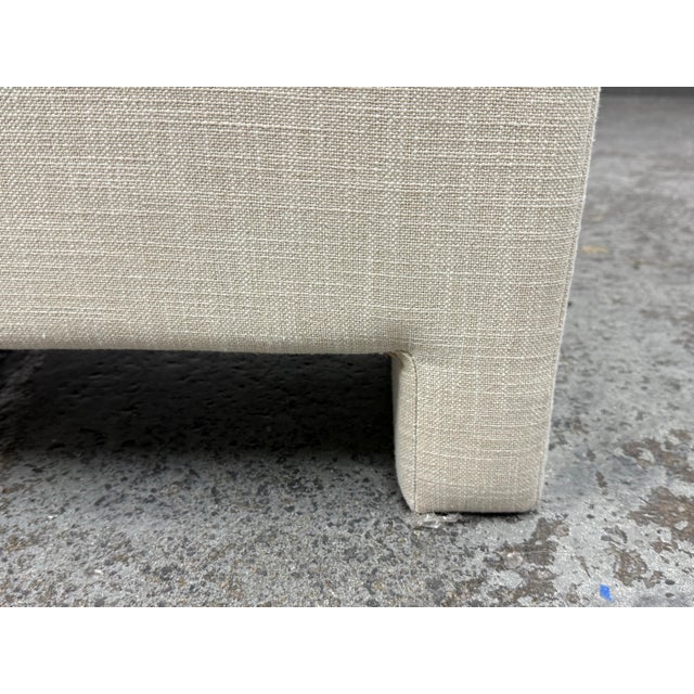 West Elm Upholstered Storage Bench For Sale - Image 10 of 12