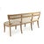 French Country Carvell Bench - Natural Linen / Oak Frame For Sale - Image 3 of 4