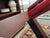 Sculptural Red & Black Glass-Top Dining Table For Sale In Houston - Image 6 of 8
