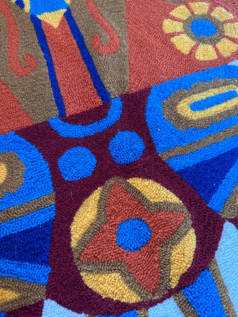 Large Mid 20th Century Handmade Tapestry Rug by Teresa Gonzalez